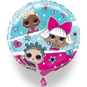 12 Pack L.O.L. Surprise! Foil Balloons 18" Round Mylar Birthday Party Decor NEW